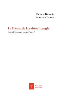 cover image of Le Poème de la sainte liturgie